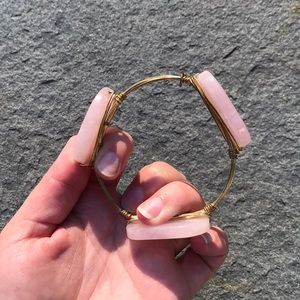 Bourbon and Bowties Pink Stone Bangle